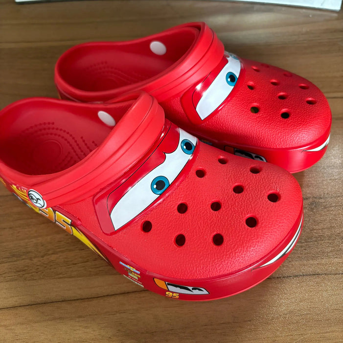 Disney Mcqueens Pixar Cartoon Pantofole impermeabili solide Sandali da esterno Sandali casual traspiranti con cinturino alla caviglia Eva Scarpe per adulti regalo