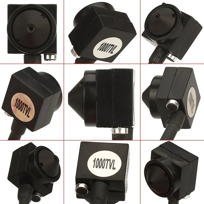 Uvusee CCTV 1/3 CCD 1000TVL Mini telecamera di sorveglianza di sicurezza HD ad angolo più ampio da 3,7 mm con microfono audio