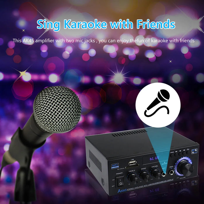 G919H AK45 Bluetooth 5.0 amplificatore Audio 2.0CH amplificatori di potenza Subwoofer amplificatore Audio hi-fi ricevitore amplificatore Stereo FM USB