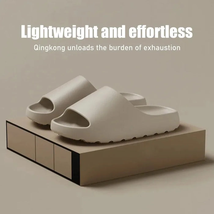 Pantofole in cocco Nuvola Sandali con suola spessa Moda estiva Pantofole da spiaggia con fondo morbido Sandali da donna Scivoli in EVA