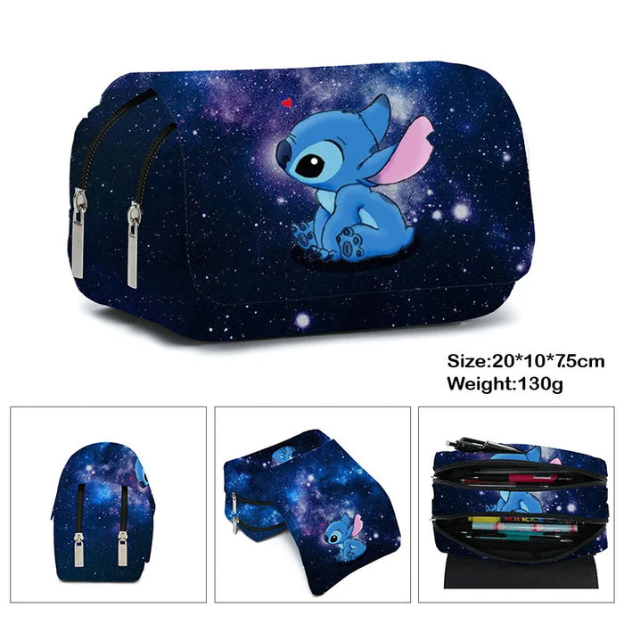 Stitch Pencil Case Storage Bag grande capacità Super Large Cute Gift ragazzi studenti e ragazze cancelleria materiale scolastico cancelleria