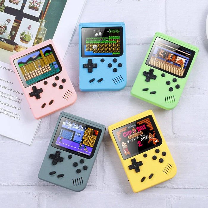 Mini Console portatile per videogiochi portatile retrò 8 Bit 3.0 pollici LCD a colori per bambini lettore di giochi a colori costruito in 500 giochi