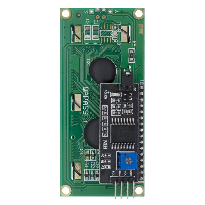 Modulo display LCD1602 I2C Schermo blu verde 5V PCF8574 Adattatore IIC Llate per Arduino
