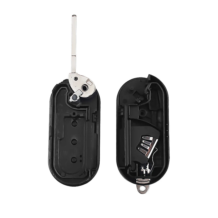 KEYYOU Chiave Caso 3 Bottoni Flip pieghevole Chiave A Distanza Caso Borsette Copertura Per FIAT 500 Panda Punto Bravo Allarme Auto Keyless SIP22 lama