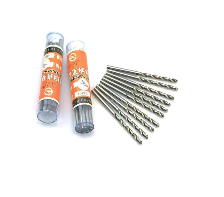 10 PZ di Alta Qualità HSS codolo cilindrico trapano elicoidale 0.3-3.5 mm noce vajra bodhi Perle di perle punch piccolo piccolo bit