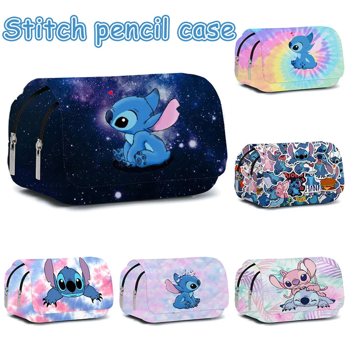 Stitch Pencil Case Storage Bag grande capacità Super Large Cute Gift ragazzi studenti e ragazze cancelleria materiale scolastico cancelleria