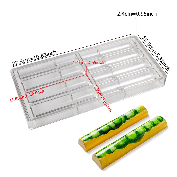 Stampo per cioccolato in policarbonato Stampi professionali per caramelle Bonbon Bar Stampo acrilico Dolciumi Cottura Pasticceria Utensili da forno
