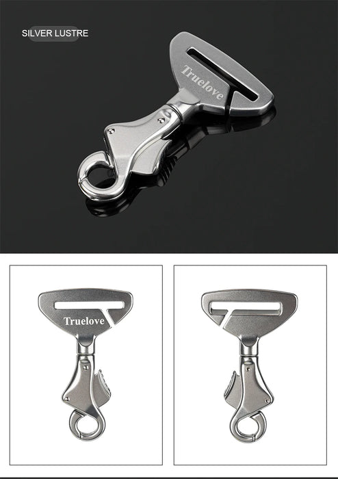 Truelove Pet All Fibbia di sicurezza per cintura di sicurezza per auto con collare o imbracatura Lega di alluminio leggera di alta qualità portatile TLM1993