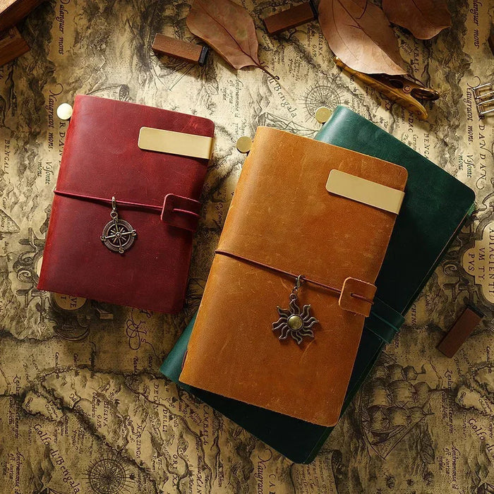 Moterm Vendita Calda 100% Genuino Notebook In Pelle Fatta A Mano Vintage Pelle Bovina Diario Ufficiale Sketchbook Planner TN Copertura Del Notebook Da Viaggio