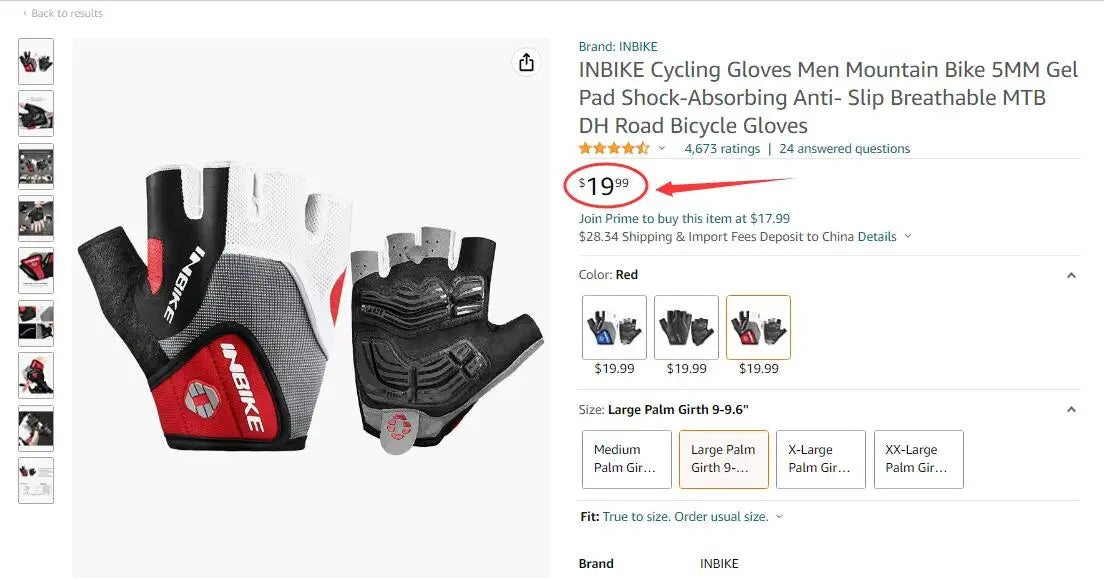 INBIKE GEL Pad antiurto Guanti da ciclismo Mezze dita Guanti sportivi Uomo Donna Estate Bicicletta Palestra Guanti fitness Guanti MTB IF239