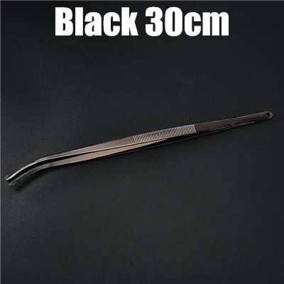 Pinzette per cucina e bar in acciaio inossidabile da 30 cm Pinze per alimenti Cucina Pinzette mediche Strumento da bar