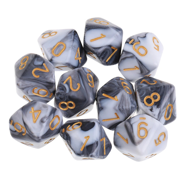 10 dadi a 10 facce D10 D8 dadi poliedrici per giochi dadi RPG da 16 mm dadi per famiglie