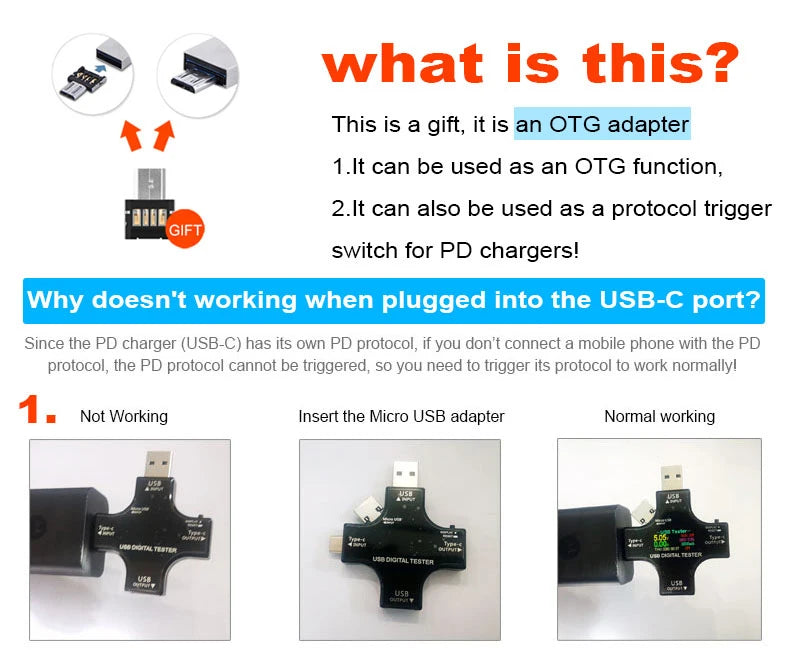 Tester USB 6.5A DC Type-C PD voltmetro digitale Amper Monitor di corrente di tensione amperometro rilevatore banca di alimentazione caricatore misuratore di capacità