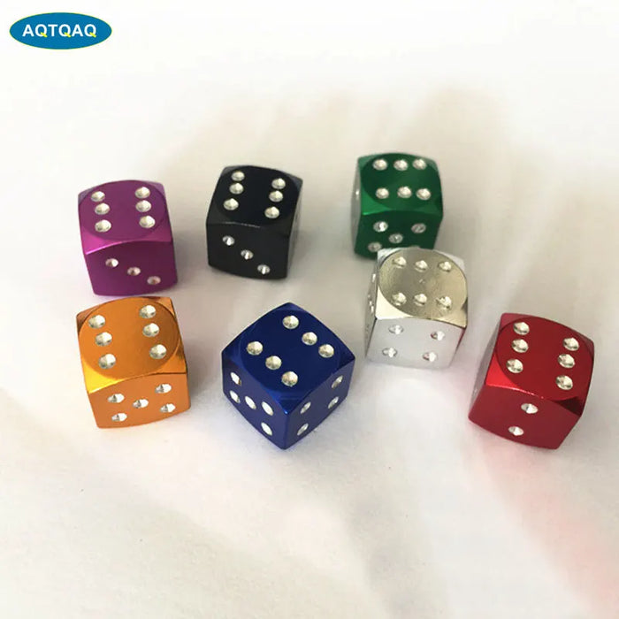 4 Pz/lotto In Lega di Alluminio Auto-styling AUTO Dadi Tappi Valvola di Polvere Auto Moto Auto Elettriche Valvola Della Gomma Tappo di Polvere