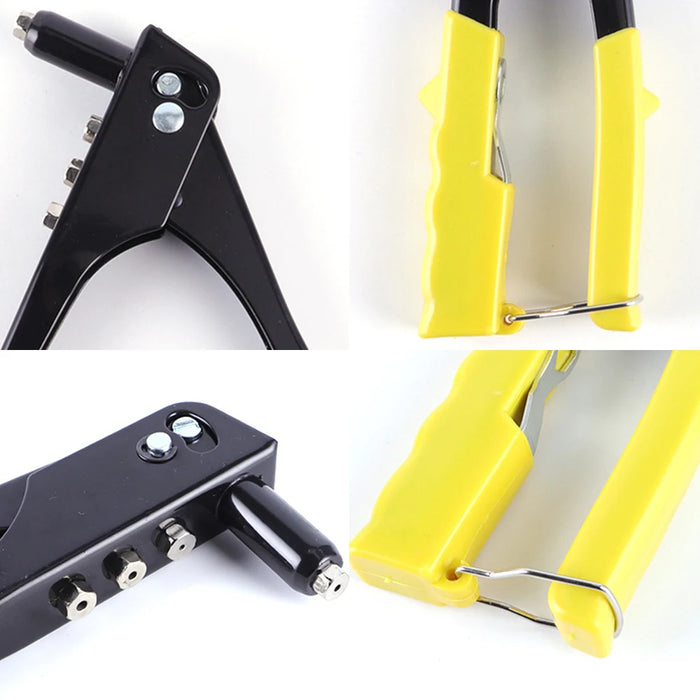 Pistola per rivetti singoli pistola per rivetti industriali Set di rivetti a mano pinza per rivetti ciechi pistola rivetti fai da te dado strumenti automobilistici