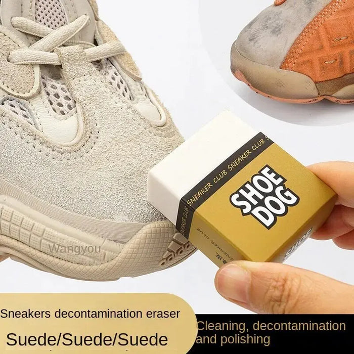 2 pezzi scarpe gomma portatile pelle scamosciata pelle di pecora pelle opaca tessuto cura scarpe pulizia pelle detergente blocco di gomma spazzola per scarpe