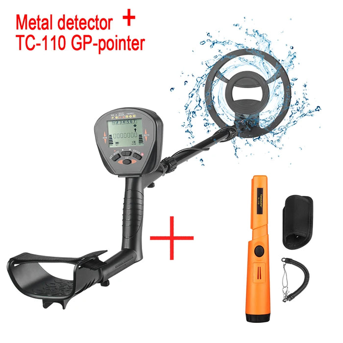 Metal Detector profondità sotterranea 2.5m ricerca Scanner rilevatore d'oro ad alta precisione cacciatore di tesori rilevamento Pinpointer MD830