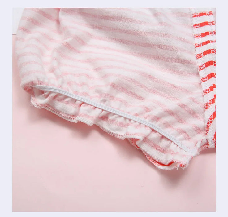 Liquidazione 100% cotone mutande per bambini bambini ragazza infantile moda striscia fiocco mutandine per bambini pantaloncini di alta qualità regali