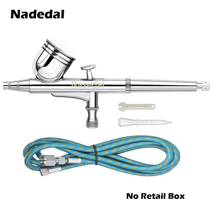 Gravity Feed Dual-Action Airbrush Kit pistola a spruzzo Trigger pistola a spruzzo per Art Craft Model Paint Spraying Hobby 0.3MM 7CC Air Brush