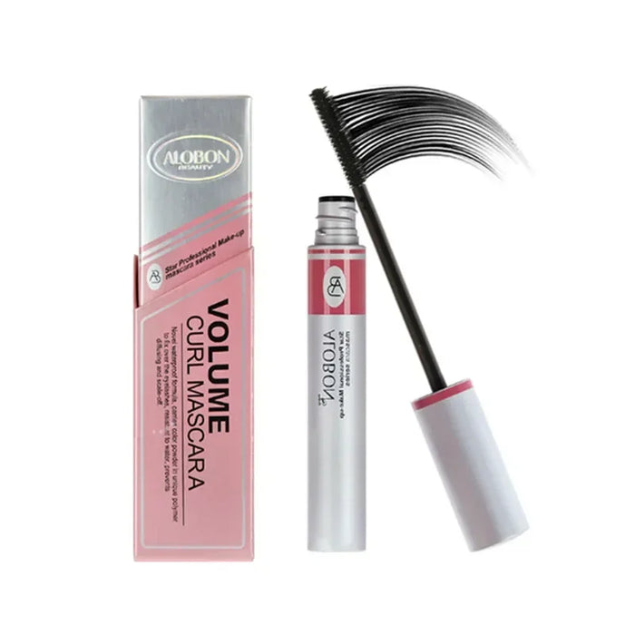 Mascara Curl individuale Estensione ciglia Mascara colossale Volume Express Trucco 1pc Inchiostro nero Alobon Ciglia in fibra 3d
