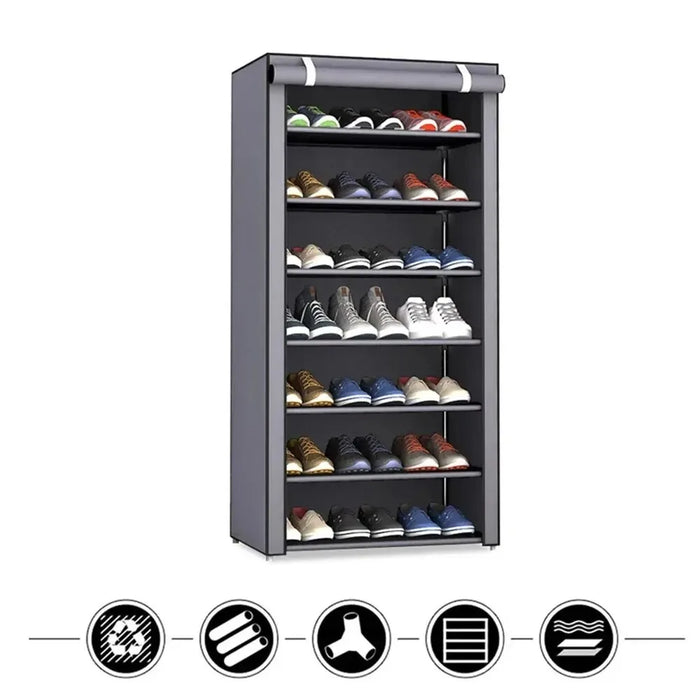 Scarpiera Organizer scarpiera antipolvere multistrato minimalista non tessuto mobili per la casa armadi salvaspazio scarpiera