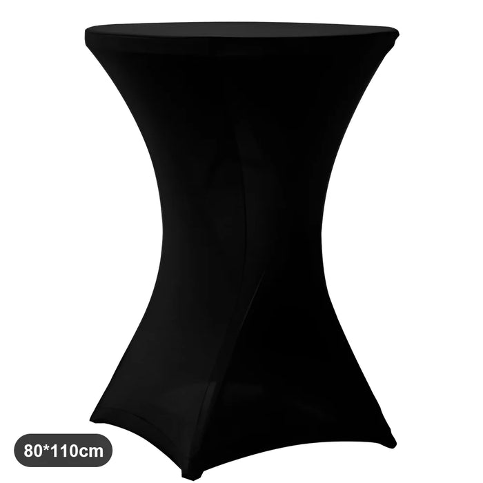 2 pezzi tovaglia elasticizzata tovaglia da cocktail tovaglia in spandex bar hotel festa matrimonio tovaglia altezza elasticizzata