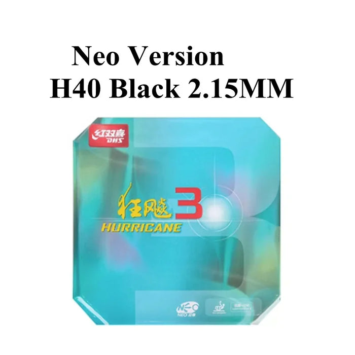 DHS NEO Hurricane 3 (Loop+Control) Pips-In Gomma da ping pong (ping-pong) con spugna 2,15 mm 2,2 mm