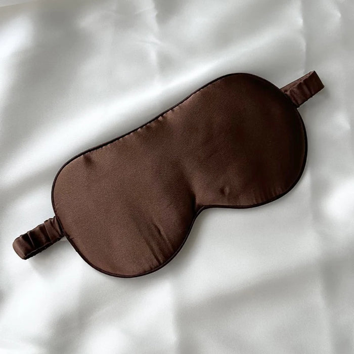 Maschera per gli occhi per il sonno in pura seta al 100% entrambi i lati Copertura per gli occhi in seta di moda Ombra Benda morbida Aiuto relax da viaggio Multicolor