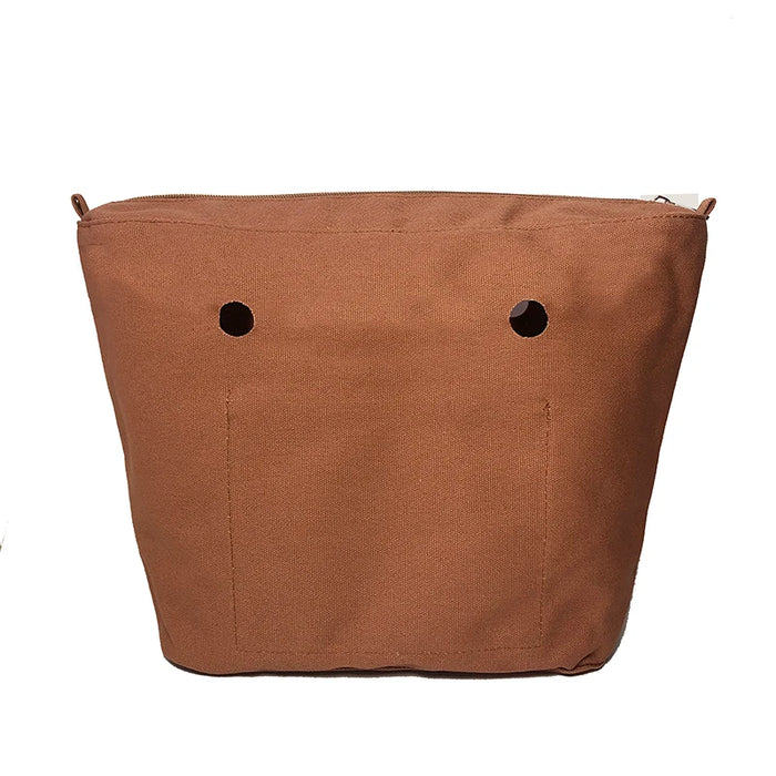 Nuovo formato classico Inserto impermeabile solido Fodera interna Inserto Tasca con cerniera per borsa Obag O Bag Accessori in silicone