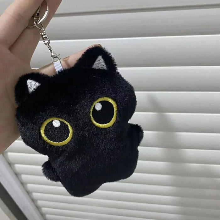 10 cm carino gatto nero peluche bambola piccolo ciondolo coccolone cuscino ins gatto nero peluche bambola per ragazzo ragazza regali di compleanno
