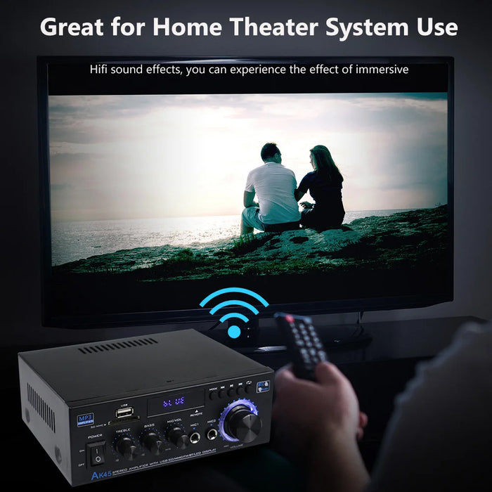 G919H AK45 Bluetooth 5.0 amplificatore Audio 2.0CH amplificatori di potenza Subwoofer amplificatore Audio hi-fi ricevitore amplificatore Stereo FM USB