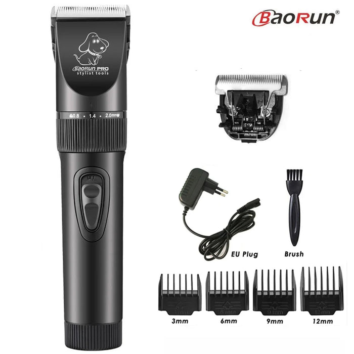 BaoRun P6 Tagliacapelli professionale per cani Ricaricabile Pet Cat Grooming Clipper Rasoio Taglierine elettriche a basso rumore Macchina per taglio di capelli