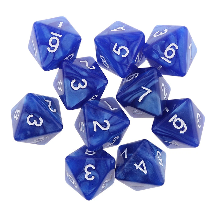 10 dadi a 10 facce D10 D8 dadi poliedrici per giochi dadi RPG da 16 mm dadi per famiglie
