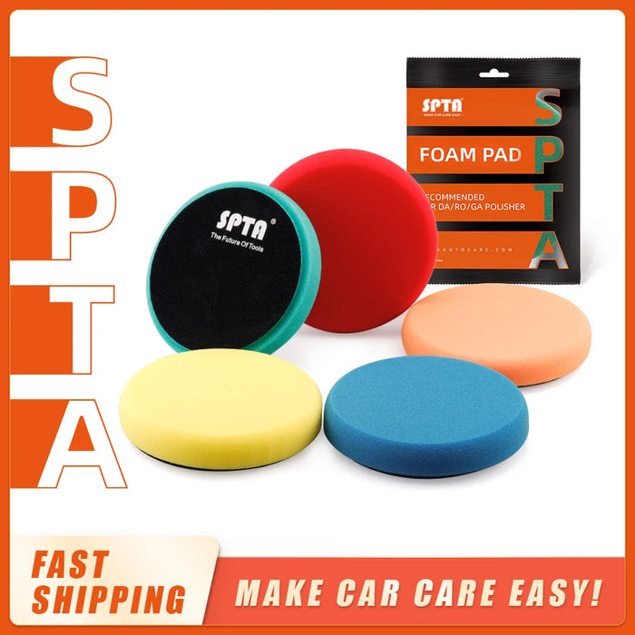 (Vendita all'ingrosso) SPTA 3 "/5"/6 "/7 "Spugna per auto Lucidatura Tampone per lucidatura piatto per auto Per DA/RO/GA Auto Buffer Lucidatore Lucidatura/Cere