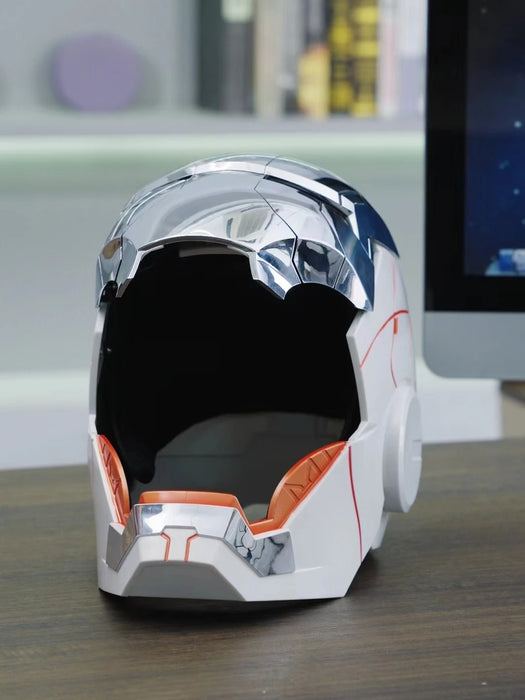 Nuovo AutoKing 1:1 Mk5 Iron Man Casco Cosplay Controllo Vocale Occhi con Modello di Luce Giocattoli per Adulti Elettrico Indossabile Regalo Di Natale