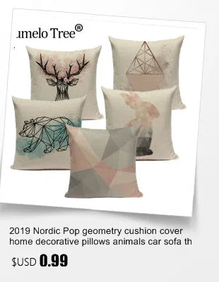 Fodere per cuscini con cuore giallo Fodera per cuscino geometrica nordica Grafico Decorazione personalizzata Federa per cuscino con cervo per la casa per cuscino Cojin