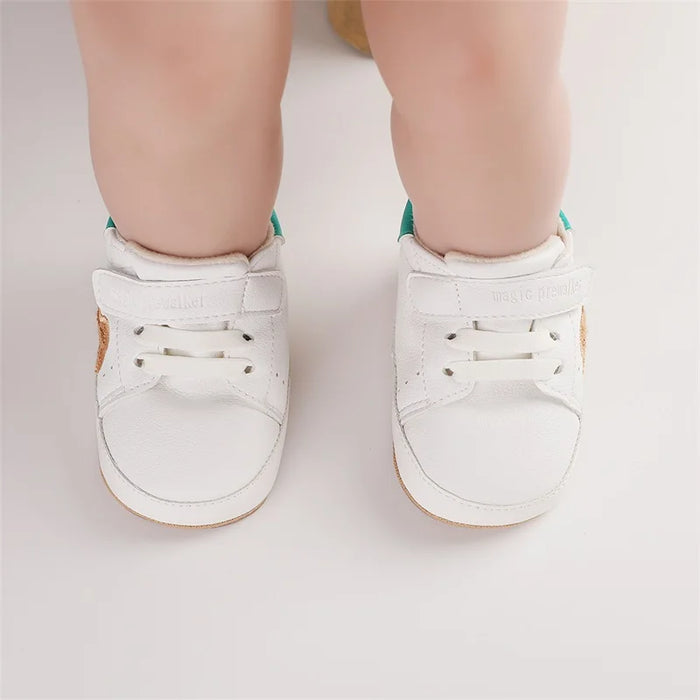 Infant Baby Boys Girls Moccasins Sneakers Bear Embroidery Soft Sole Flat Shoes Prewalker Anti-Slip Shoes First Walker Shoes