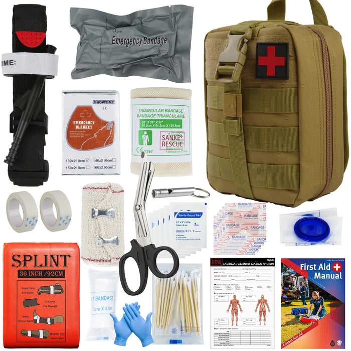 Kit di pronto soccorso custodia fornita set completo Molle per configurare kit di sopravvivenza Kit di emergenza all'aperto Trauma Outdoor Gear IFAK EMT