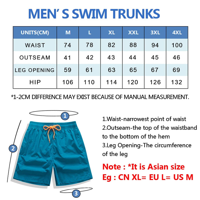 ESCATCH Costumi da bagno uomo Pantaloncini da bagno Tronchi Pantaloncini da surf da spiaggia Pantaloni da nuoto Costumi da bagno Pantaloncini da surf sportivi da corsa da uomo