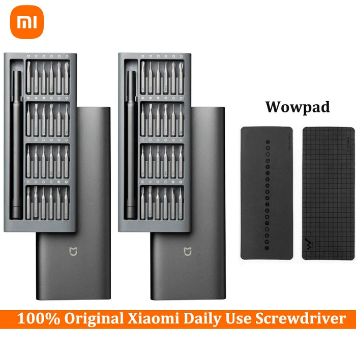 100% originale Xiaomi uso quotidiano cacciavite Kit Manua 24 punte magnetiche di precisione scatola di alluminio Set di cacciaviti fai da te Smart home
