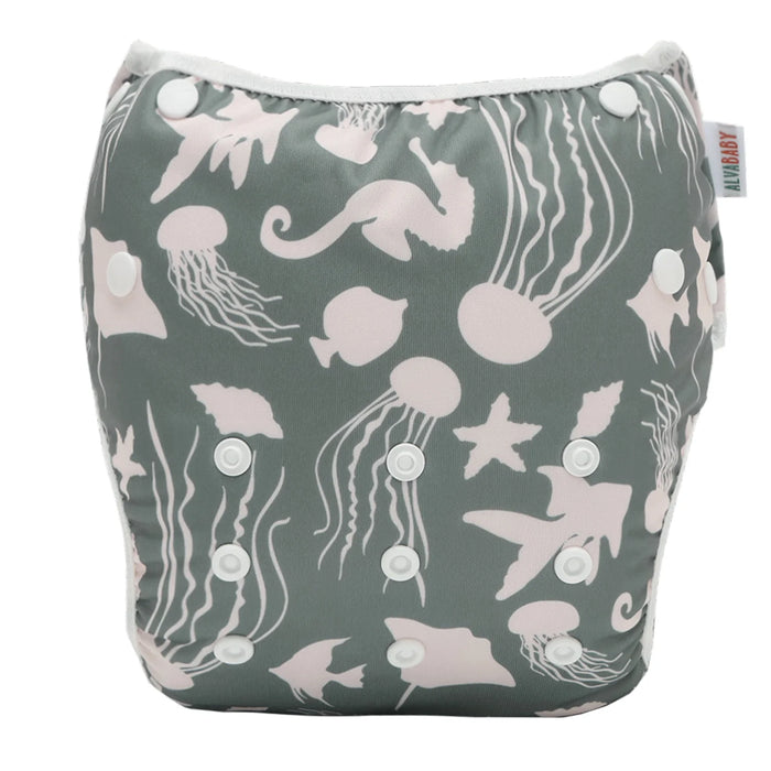 U Pick Alvababy costume da bagno Cool pannolino da bagno di grandi dimensioni pannolino da bagno riutilizzabile per bambini 0-3 anni