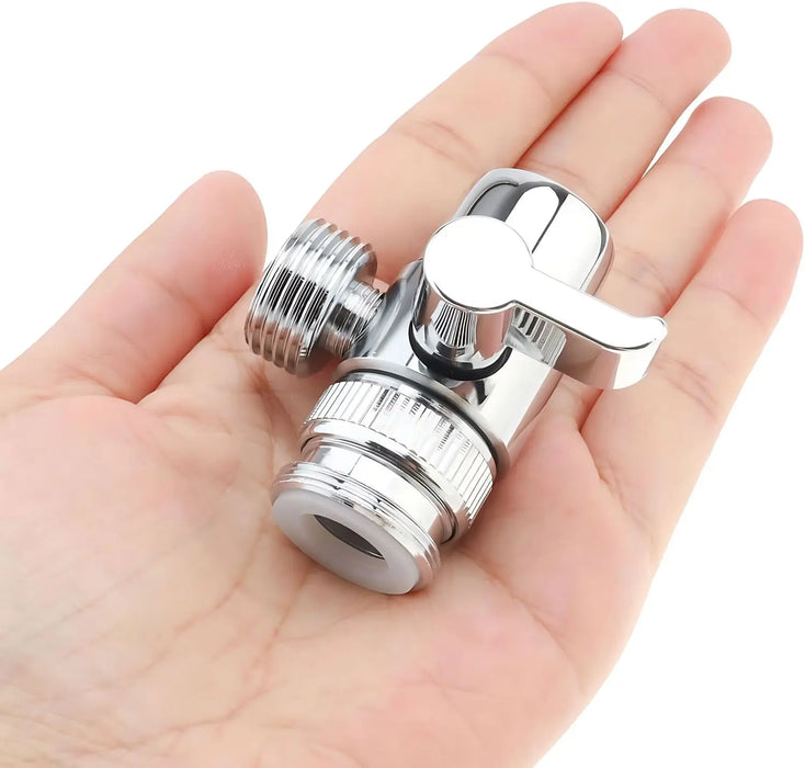Valvola deviatrice del rubinetto, valvola deviatrice a 3 vie per doccia a mano, Splitter per rubinetto del lavandino per cucina e bagno