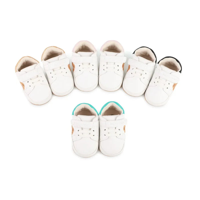 Infant Baby Boys Girls Moccasins Sneakers Bear Embroidery Soft Sole Flat Shoes Prewalker Anti-Slip Shoes First Walker Shoes
