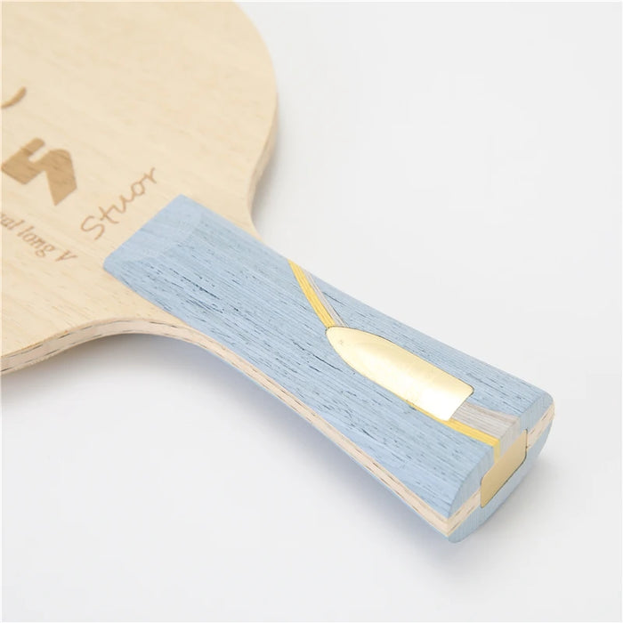 Stuor Lungo 5 Giallo Carbonio Interno Lama da Ping Pong Racchetta da Ping Pong Paddles Fibra di Carbonio Incorporato OFF + ATTACCO