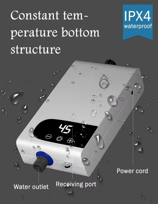 5500W Più Nuovo Scaldabagno Riscaldatore di Acqua Istantaneo Senza Serbatoio Rubinetto Istantaneo Rubinetto Della Cucina Gru di Acqua Calda LED Digitale