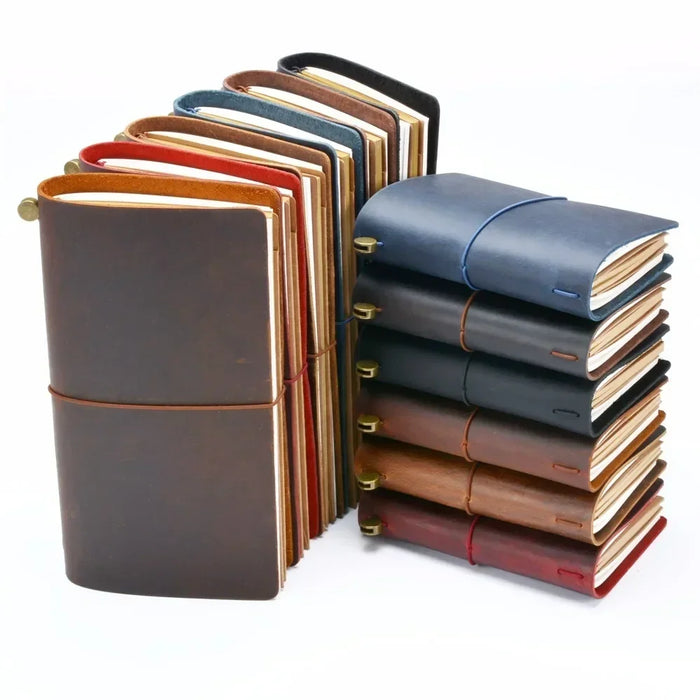 Moterm Vendita Calda 100% Genuino Notebook In Pelle Fatta A Mano Vintage Pelle Bovina Diario Ufficiale Sketchbook Planner TN Copertura Del Notebook Da Viaggio