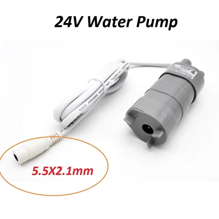 La migliore vendita 12V 24V 600L/H pompa dell'acqua sommergibile Dc ad alta pressione pompa dell'acqua micromotore a tre fili con adattatore