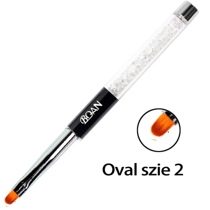 BQAN Professionale 5mm/7mm/9mm Pennello per unghie Disegna a mano Suggerimenti Disegno Linea Pittura Penna Strumenti Manicure Unghie artistiche Pennello Decorazione