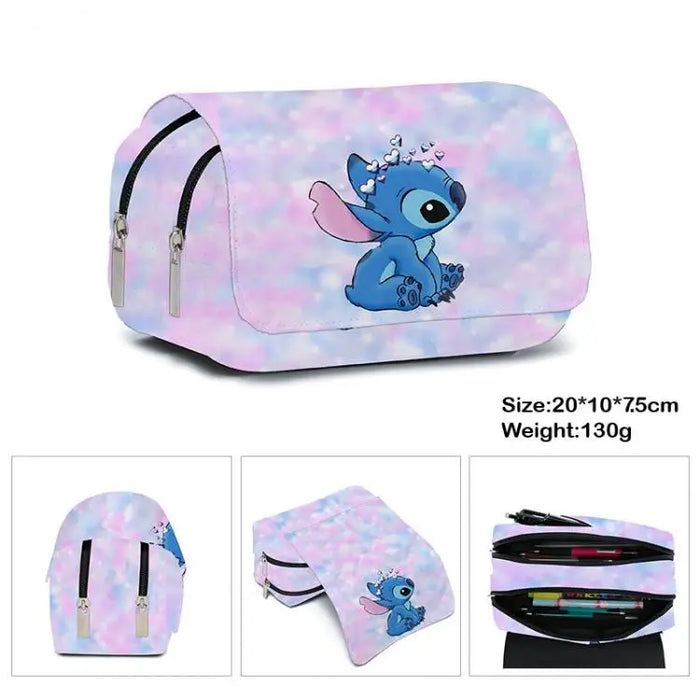 Stitch Pencil Case Storage Bag grande capacità Super Large Cute Gift ragazzi studenti e ragazze cancelleria materiale scolastico cancelleria