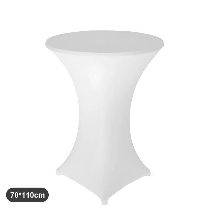 2 pezzi tovaglia elasticizzata tovaglia da cocktail tovaglia in spandex bar hotel festa matrimonio tovaglia altezza elasticizzata